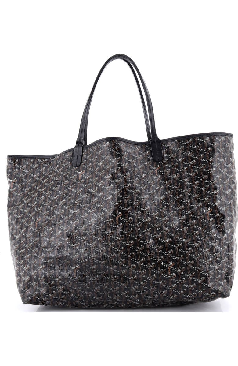 Pre-Owned Goyard Saint Louis Tote Coated Canvas GM, Alternate, color, Black