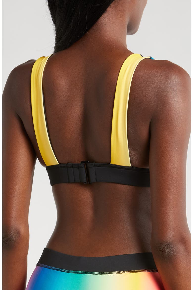 Reversible Plunge Bikini Top, Alternate, color, MELTING RAINBOW