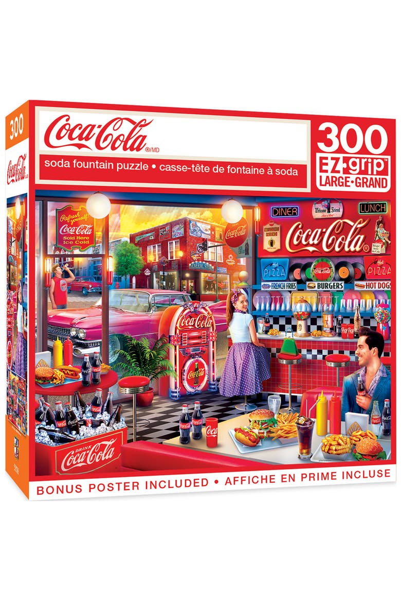 Coca-Cola Soda Fountain 300 Piece Puzzle, Main, color, Multicolor