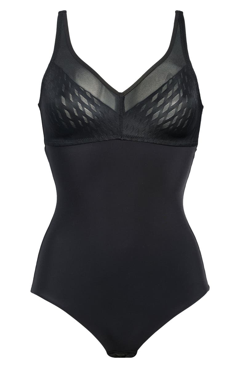 Wacoal Elevated Allure Wirefree Shaping Bodysuit, Alternate, color, Black