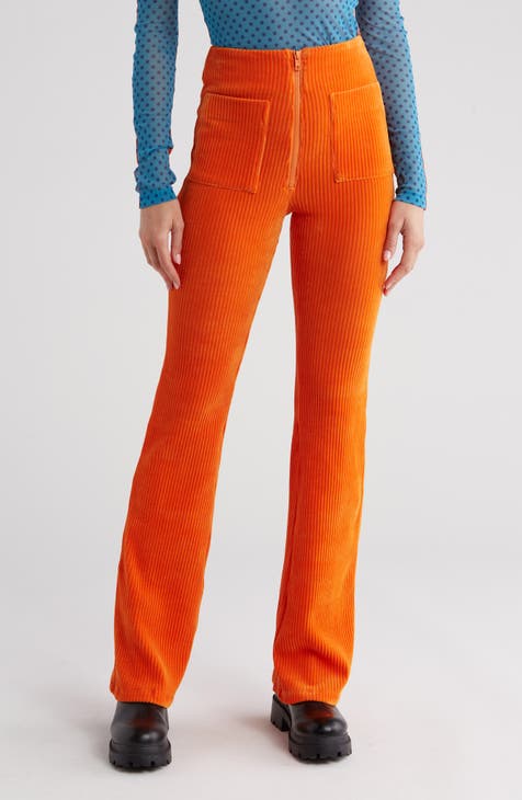 Corduroy High Waist Wide Leg Pants