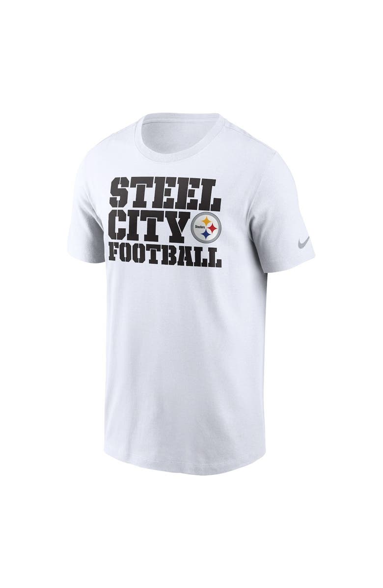 Nike Men's Nike White Pittsburgh Steelers Local Essential T-Shirt, Alternate, color,