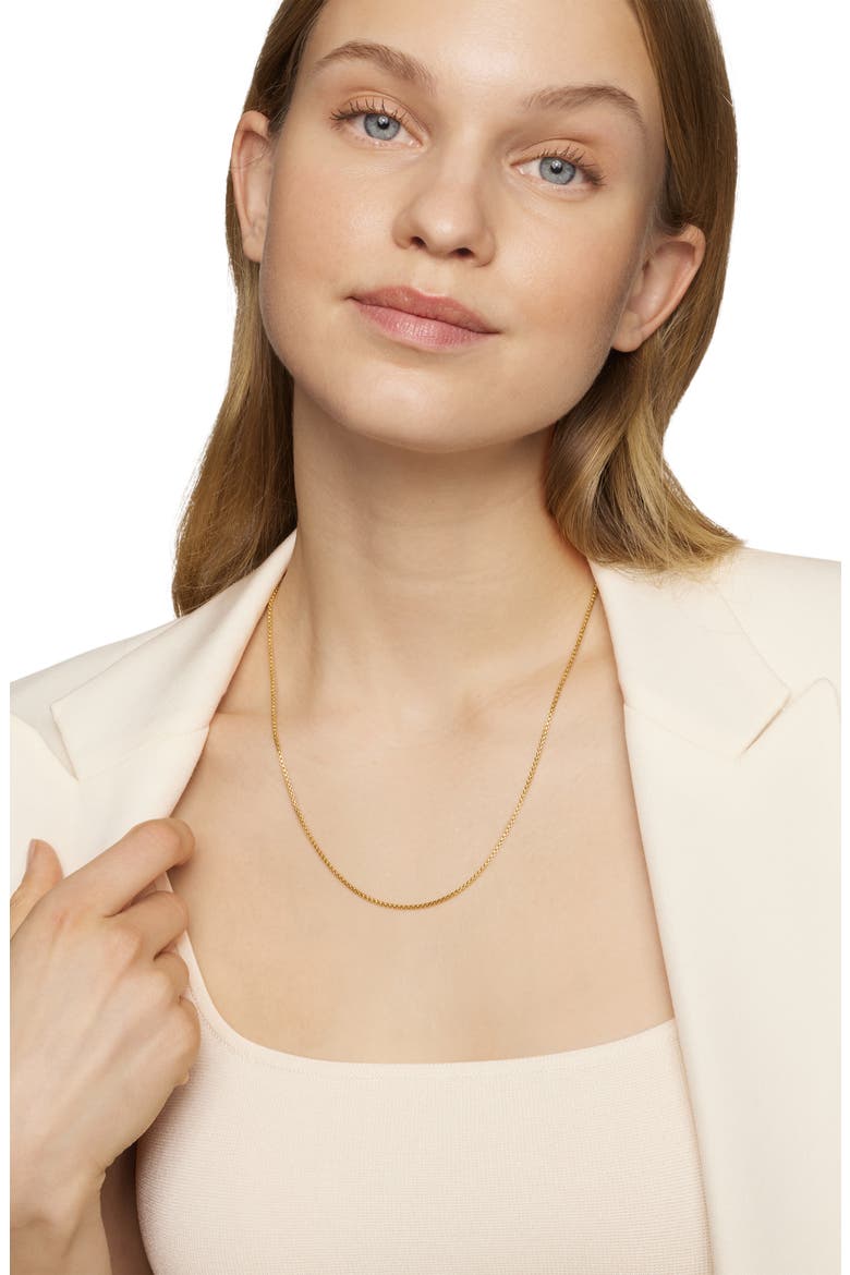 Box Chain Necklace in 18K Gold, 1.7mm, Alternate, color, 18KYG