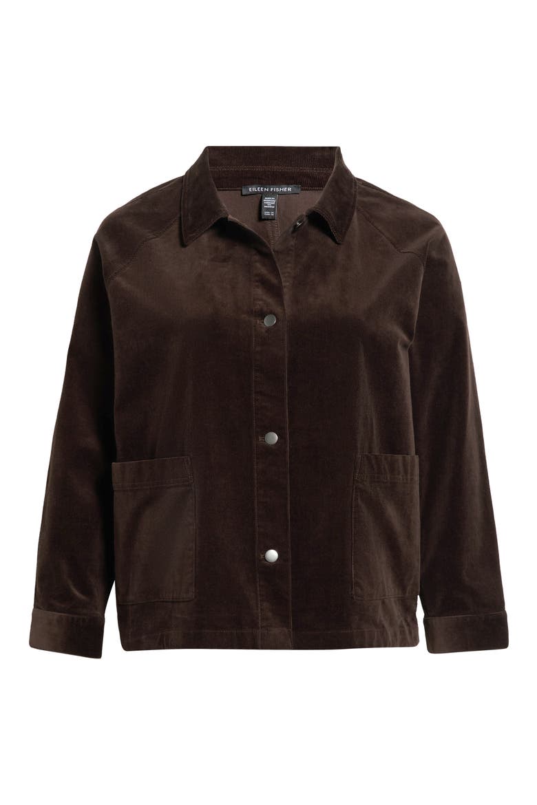 Classic Collar Corduroy Jacket, Alternate, color, COFFEE