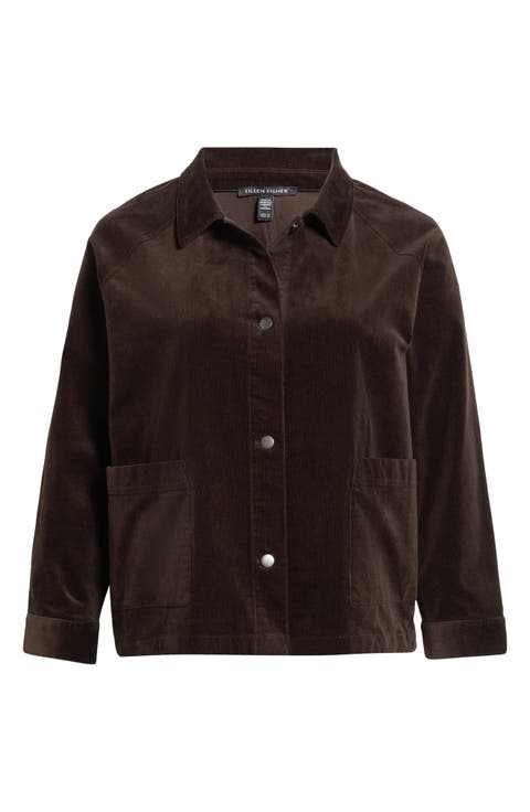 Classic Collar Corduroy Jacket