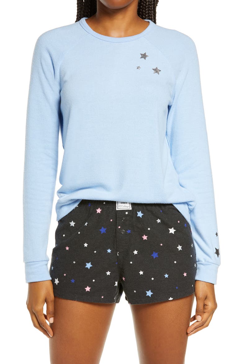 Short Pajamas, Main, color, BLACK
