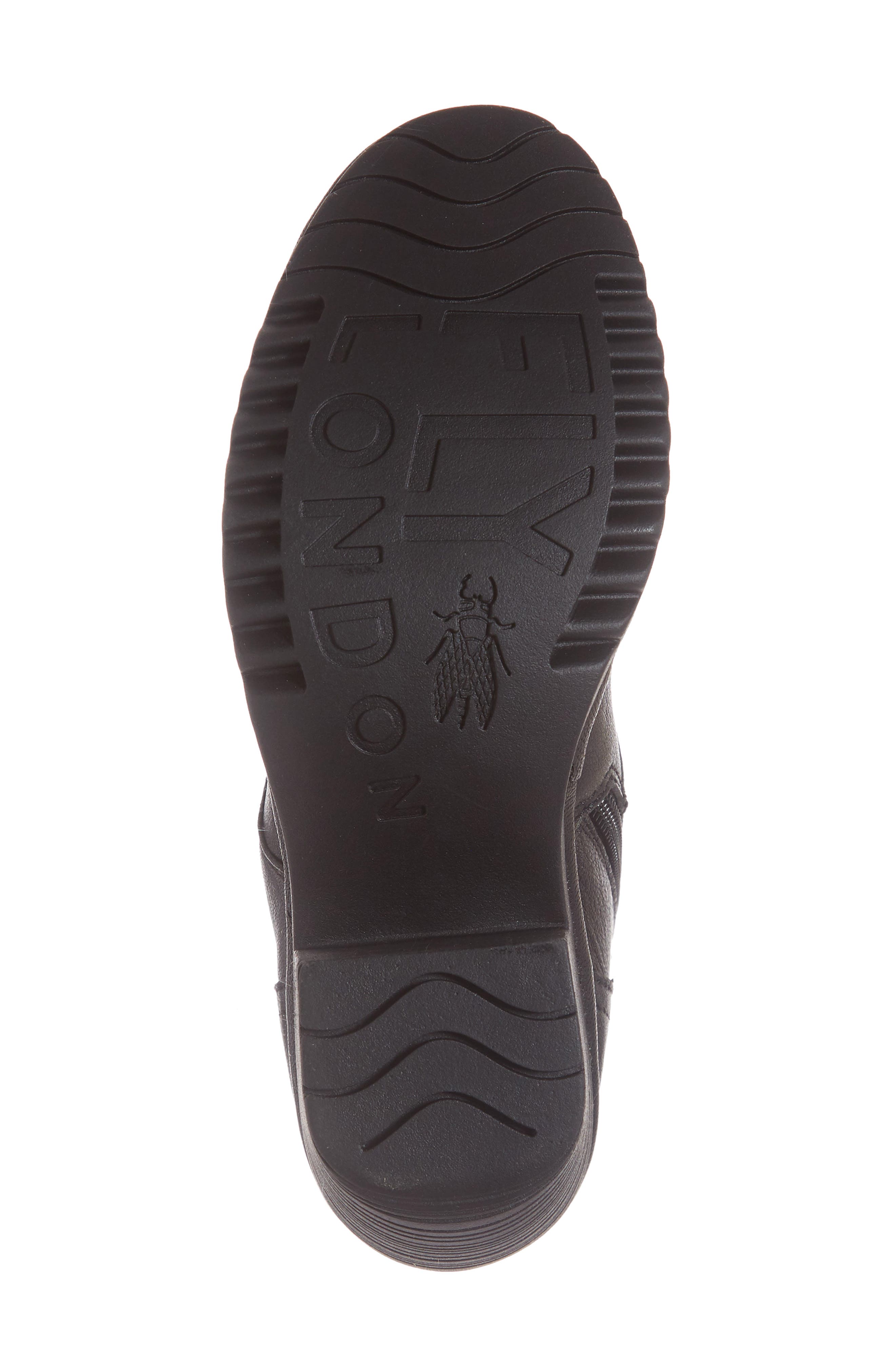 Woke Lace-Up Bootie, Alternate, color, BLACK LEATHER