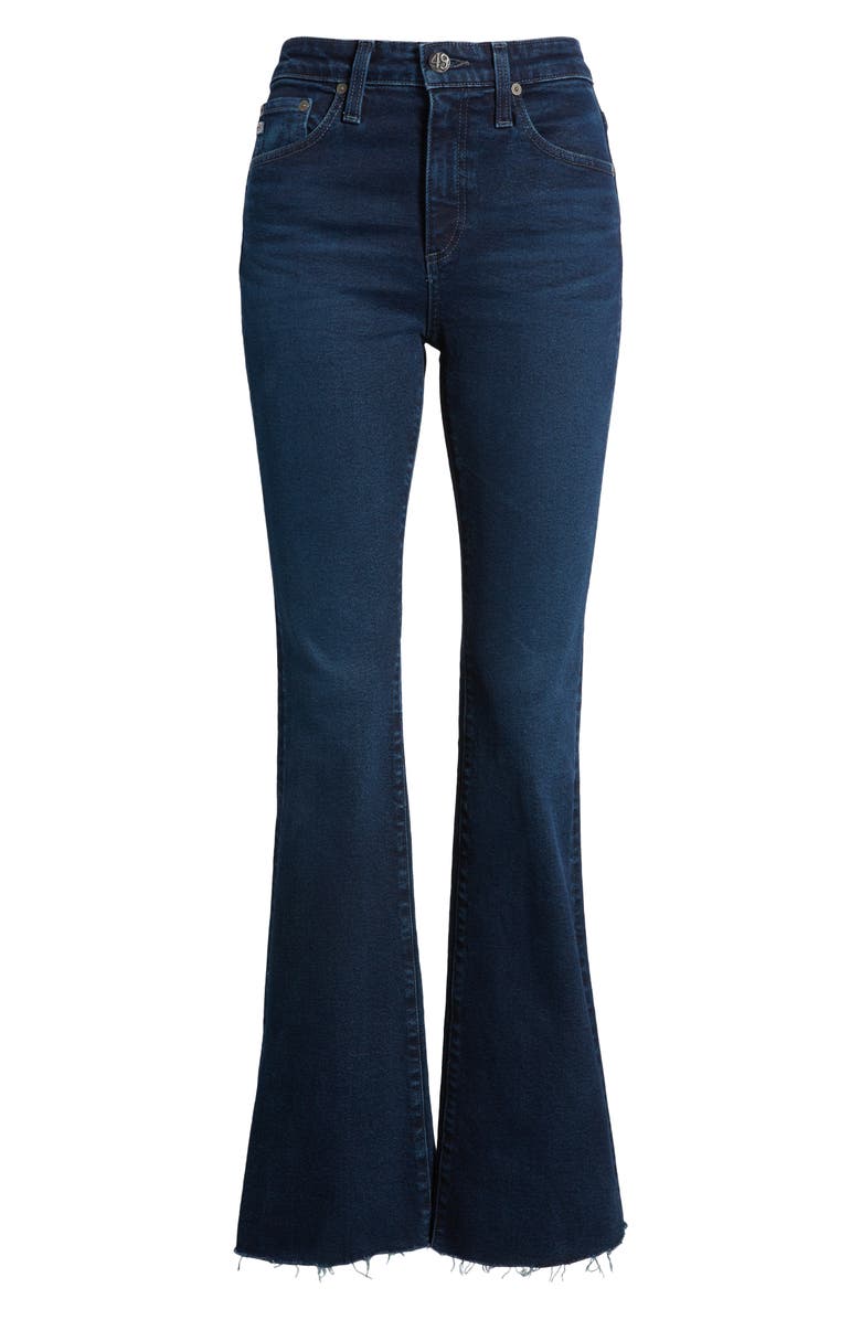 AG Farrah Raw Hem Mid Waist Bootcut Jeans, Alternate, color, 