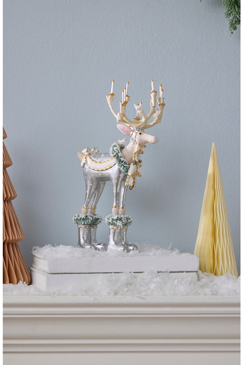 Patience Brewster Moonbeam Dasher Christmas Ornament, Alternate, color, WHITE