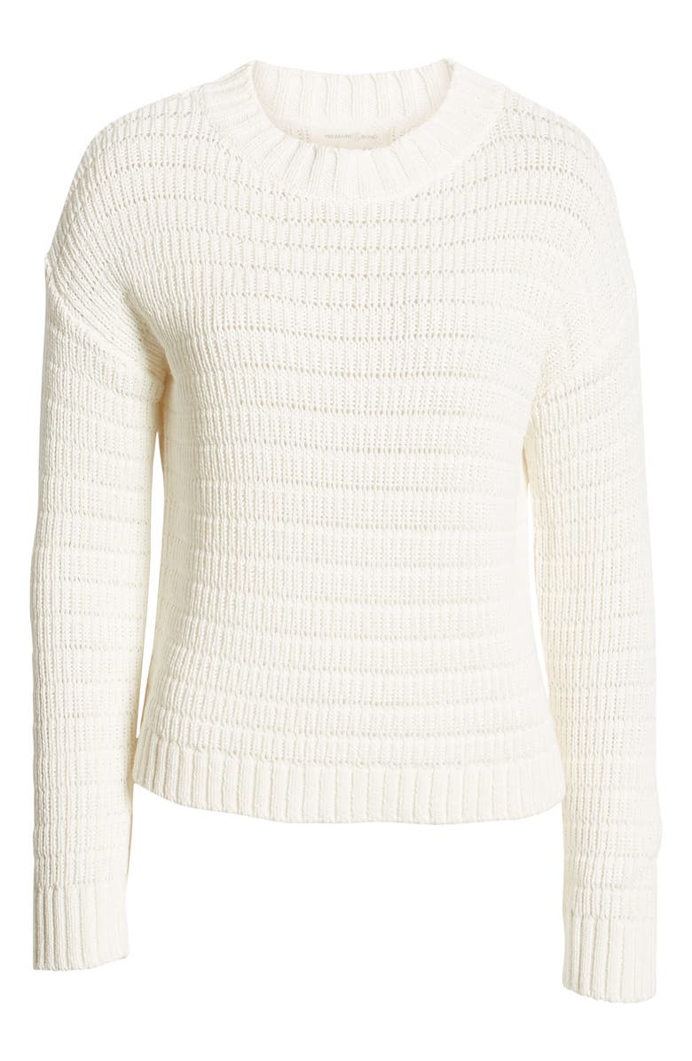 Treasure & Bond Pointelle Sweater, Alternate, color, 