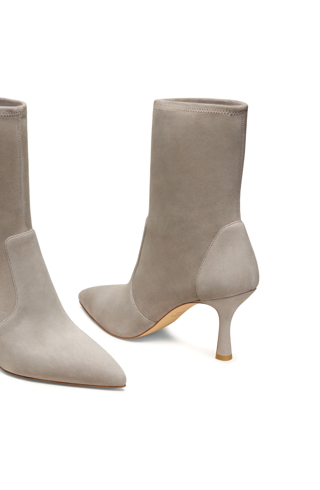 Valentina Stretch Leather Bootie, Alternate, color, LIGHT TOPO