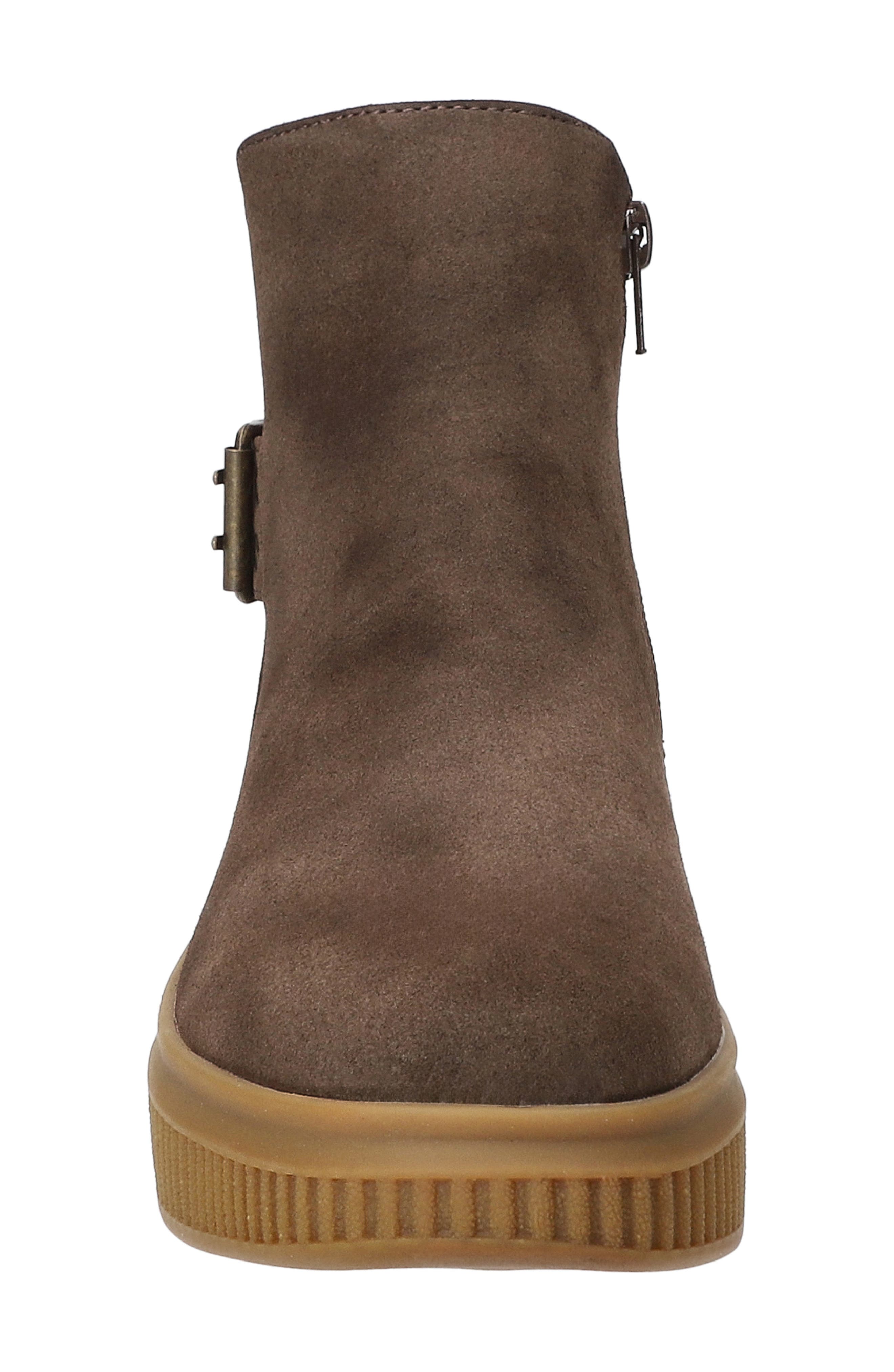 Cassie Buckle Bootie, Alternate, color, BROWN