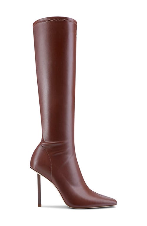 Femme La Whistler Pointed Toe Knee High Boot In Brown