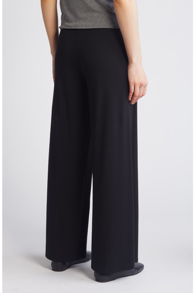 High Waist Wide Leg Pants, Alternate, color, BLACK