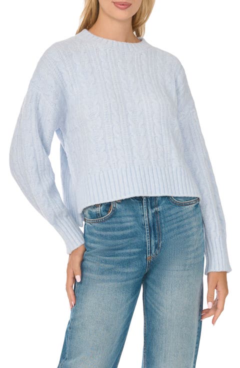 Cable Knit Raglan Sleeve Sweater