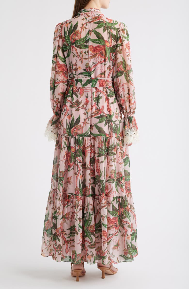 KOBI HALPERIN Payne Long Sleeve Maxi Dress, Alternate, color, Peony Multi