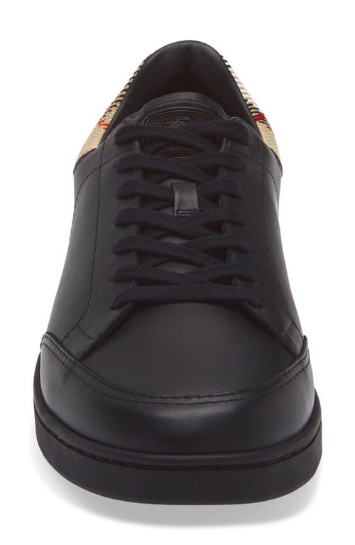 Burberry Set Leather Sneakers In Black