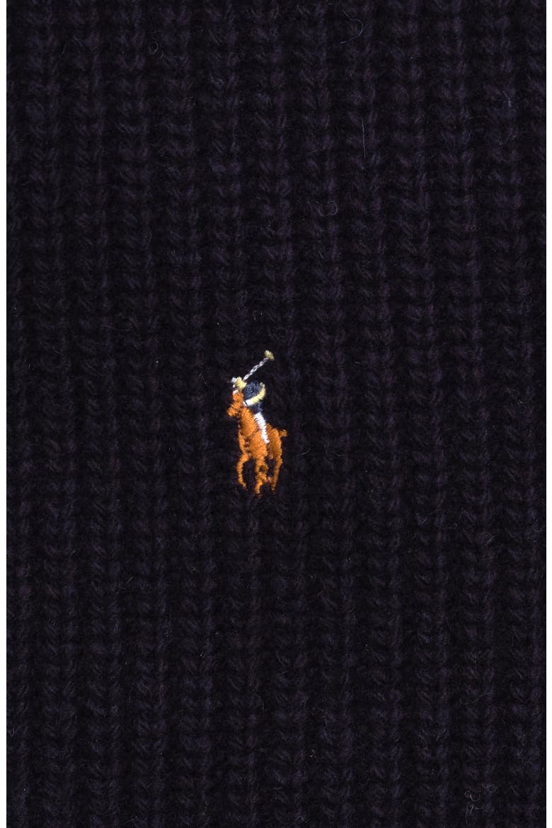Signature Polo Pony Wool Blend Scarf, Alternate, color, CLASSIC NAVY
