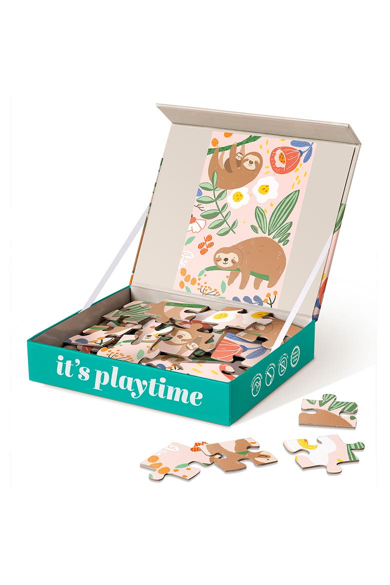 Sloth, 24 Piece Puzzle, Jigsaw, Whimsical Animal Scene, Alternate, color, Multicolored