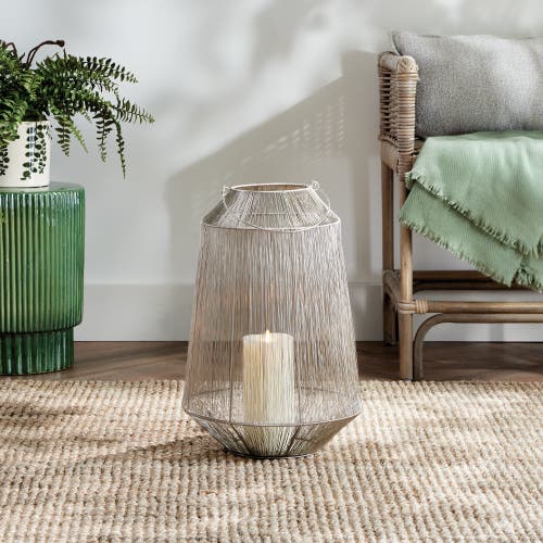 Napa Home & Garden Elwin Lantern Candle Holder Large In Silver