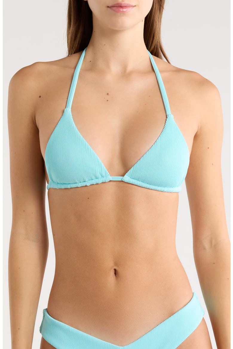Slider Triangle Bikini Top, Main, color, CALYPSO BLUE