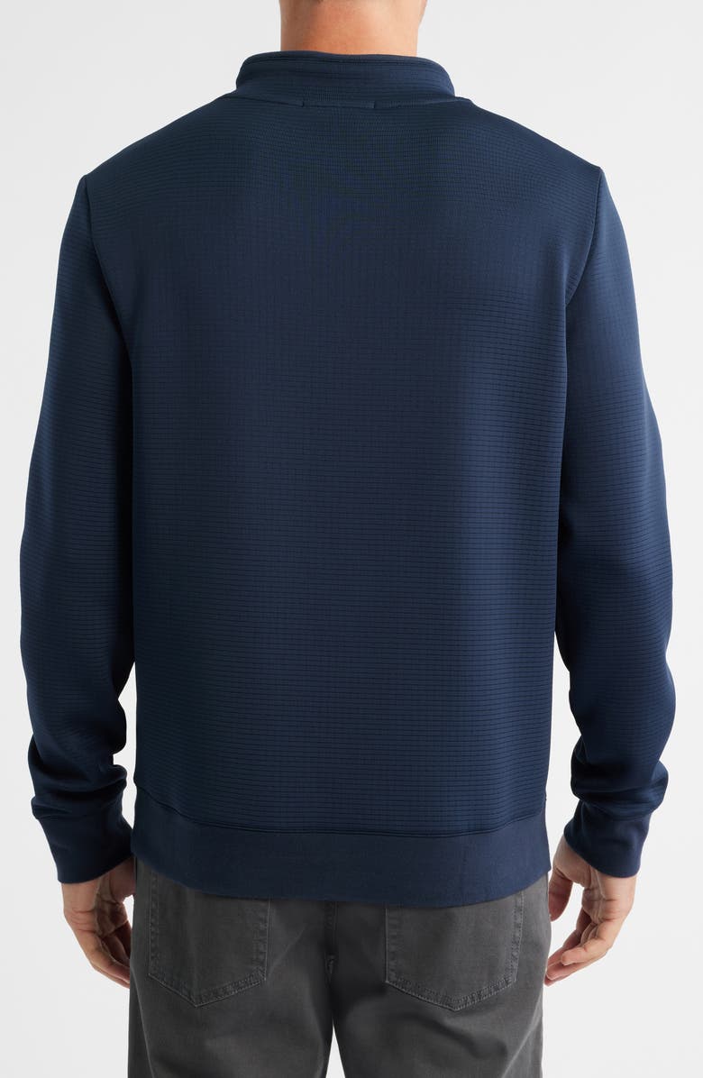 Robert Barakett Drayton Crossover Mock Neck Sweatshirt, Alternate, color, Navy
