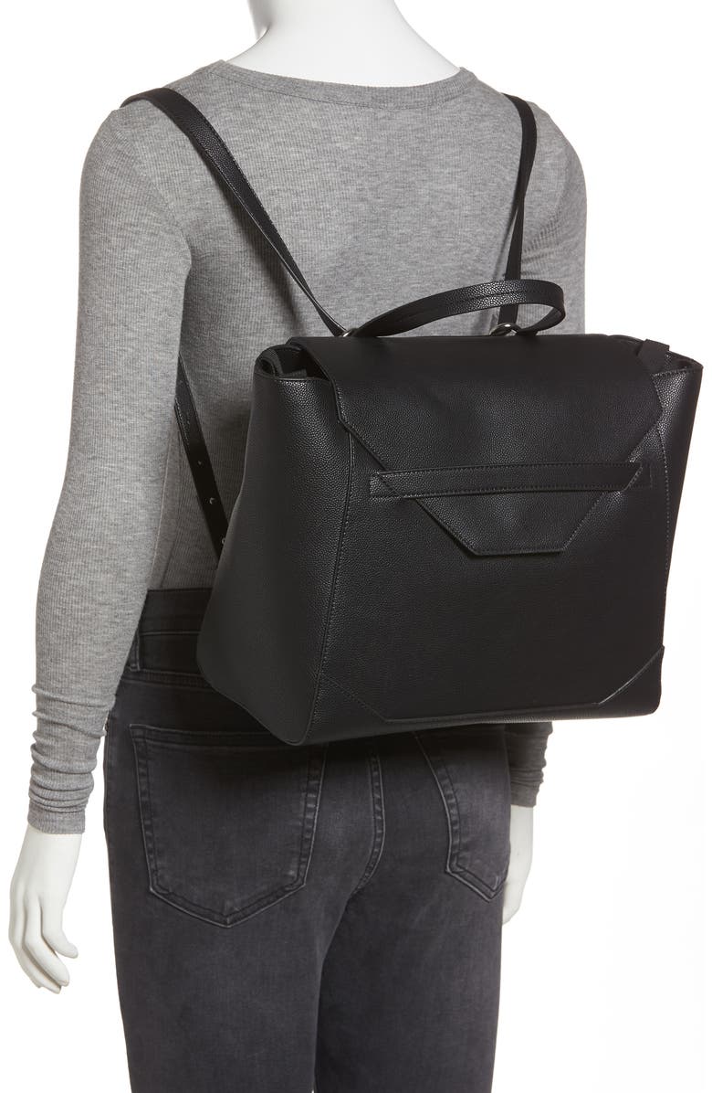 The Honest Company Convertible Faux Leather Diaper Tote, Alternate, color,