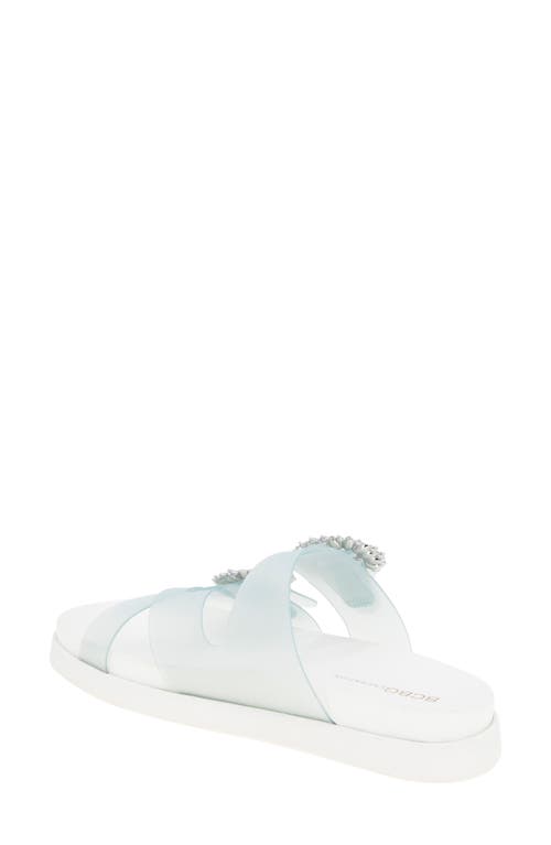 Bcbgeneration Jia Rhinestone Slide Sandal In Seafoam