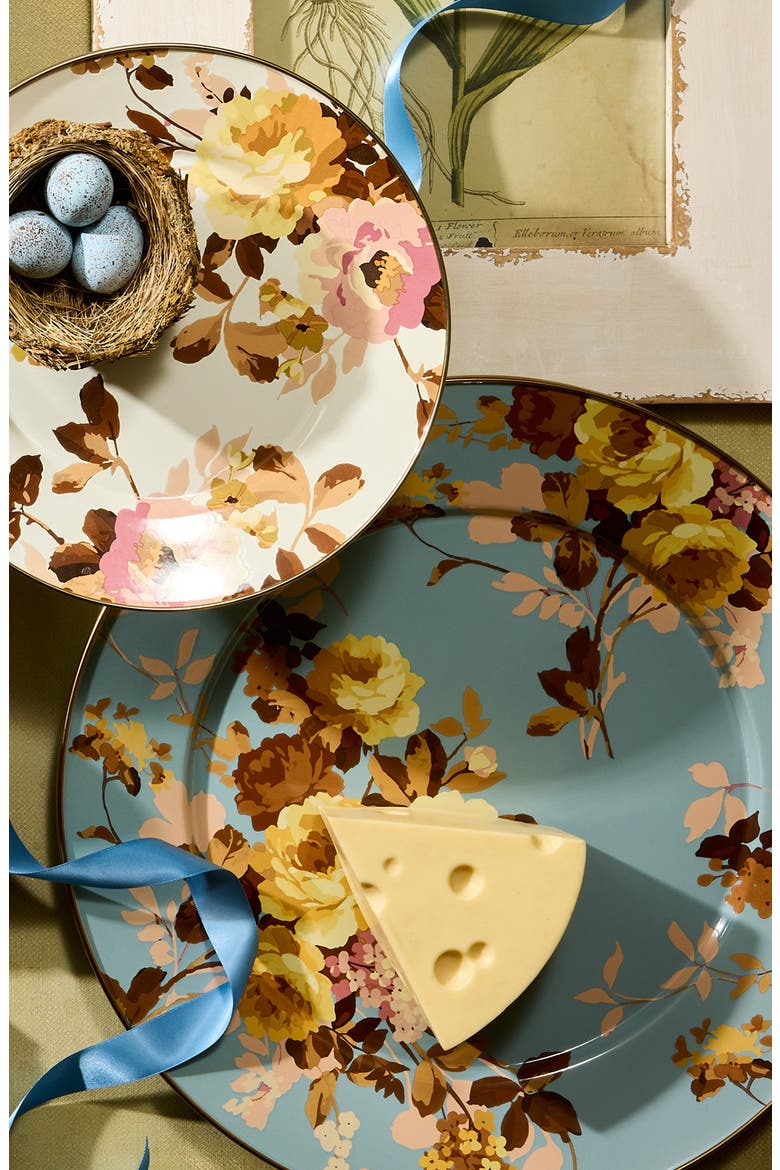 Wild Rose Slate Serving Platter, Alternate, color, BLUE