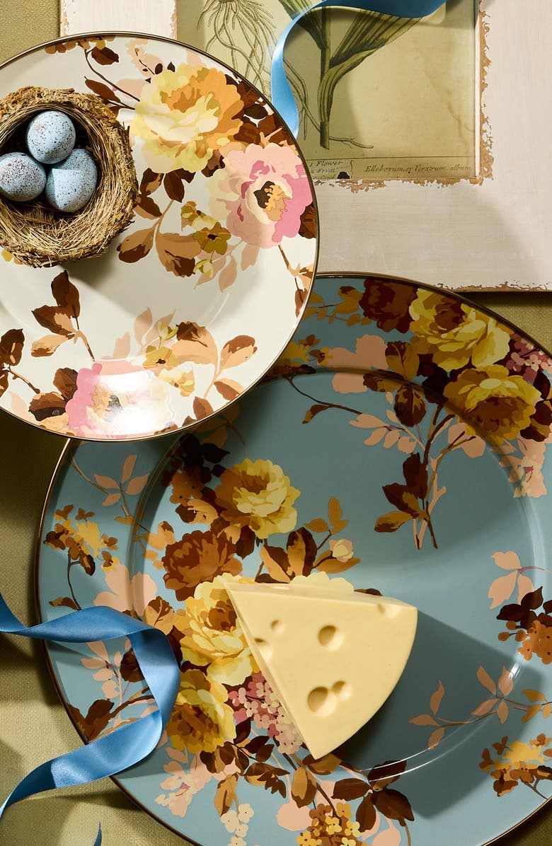 MACKENZIE CHILDS Wild Rose Slate Serving Platter, Alternate, color, Blue