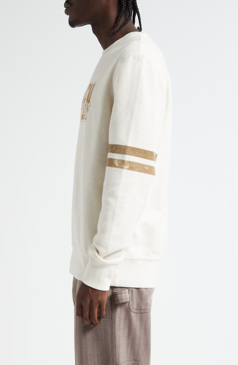 Golden Goose Journey Logo Graphic Crewneck Sweatshirt, Alternate, color, Artic Wolf