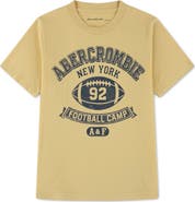 abercrombie kids Kids' AFB Football Camp Cotton Graphic T-Shirt