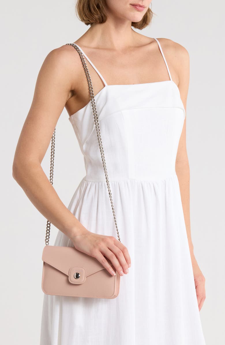 Longchamp Wallet on a Chain Crossbody Bag, Alternate, color, Powder Pnk