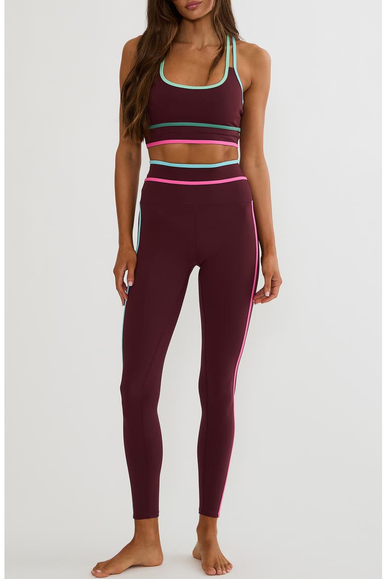 Anari Colorblocked Sports Bra, Alternate, color, RASPBERRY BLOOM COLORBLOCK