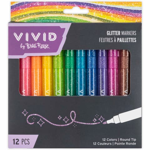 Glitter Markers 12 Pack, Sparkle & Shine Ink