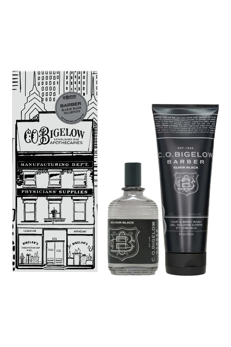 Elixir Black Apothecary Box, Cologne + Hair & Body Wash $62 Value, Main, color, NO COLOR