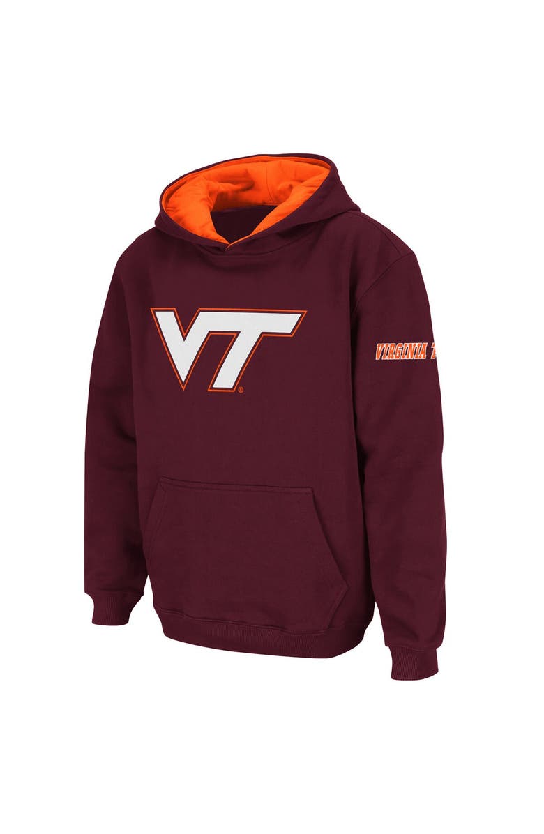 STADIUM ATHLETIC Youth Stadium Athletic Maroon Virginia Tech Hokies Big Logo Pullover Hoodie, Main, color, Maroon