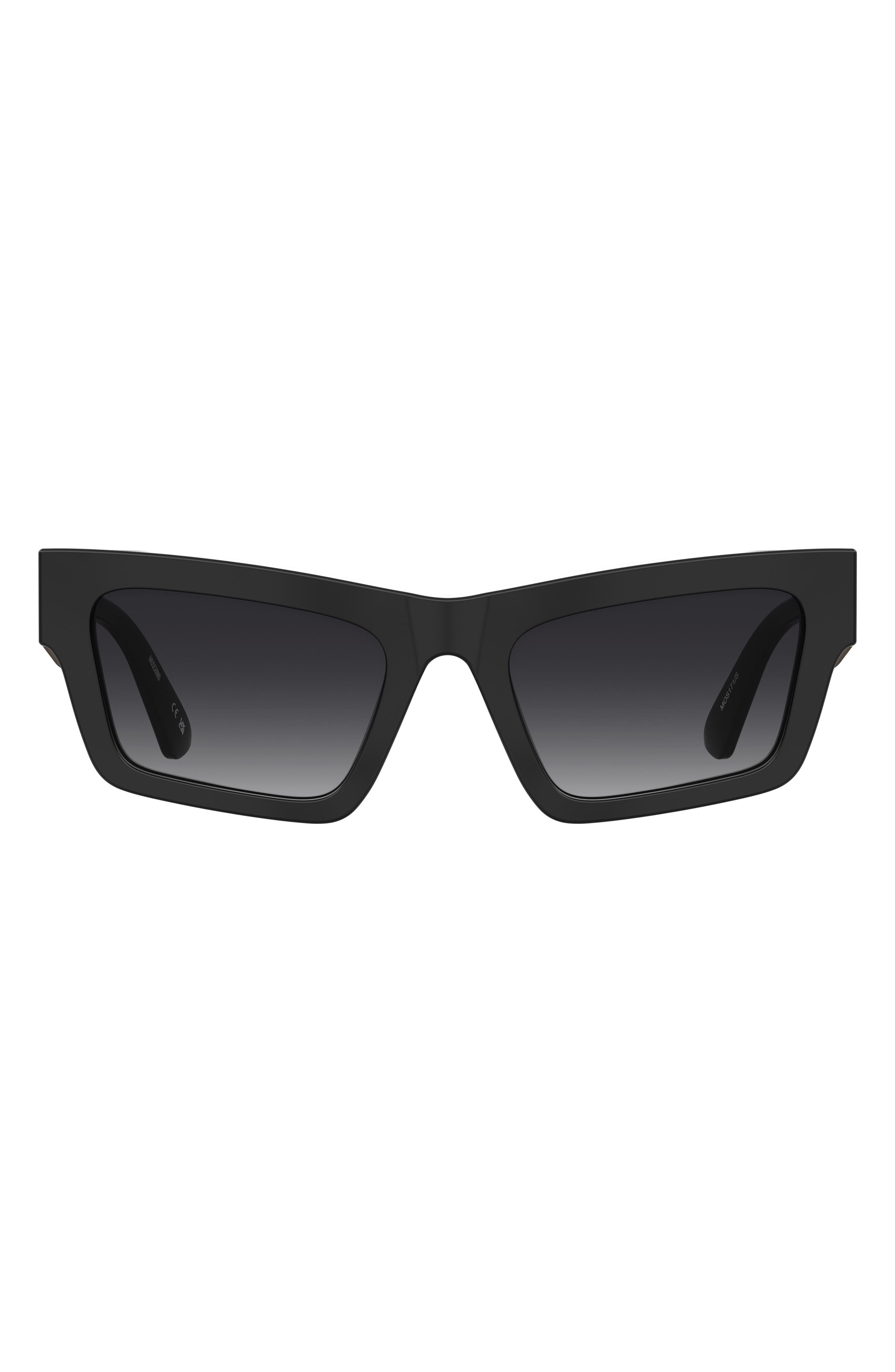 Moschino 53mm Rectangular Sunglasses