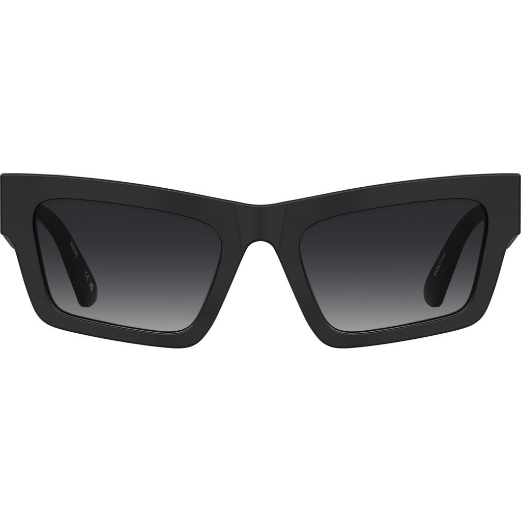 Moschino 53mm Rectangular Sunglasses In 0807-9o