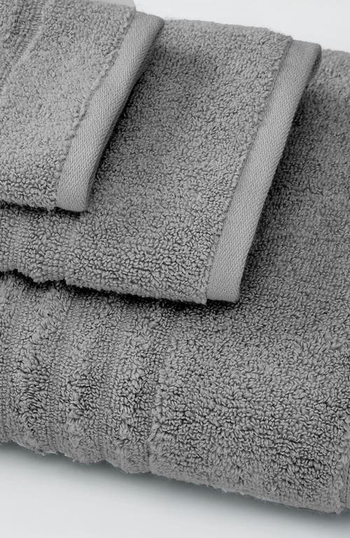Woven & Weft Combed Cotton 4-pack Bath Towels In Gray