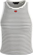 Alice + Olivia Allen Embroidered Tank