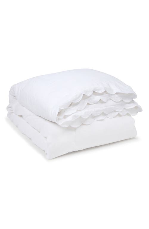 Pom Pom at Home Kelly Linen Duvet Cover in White 