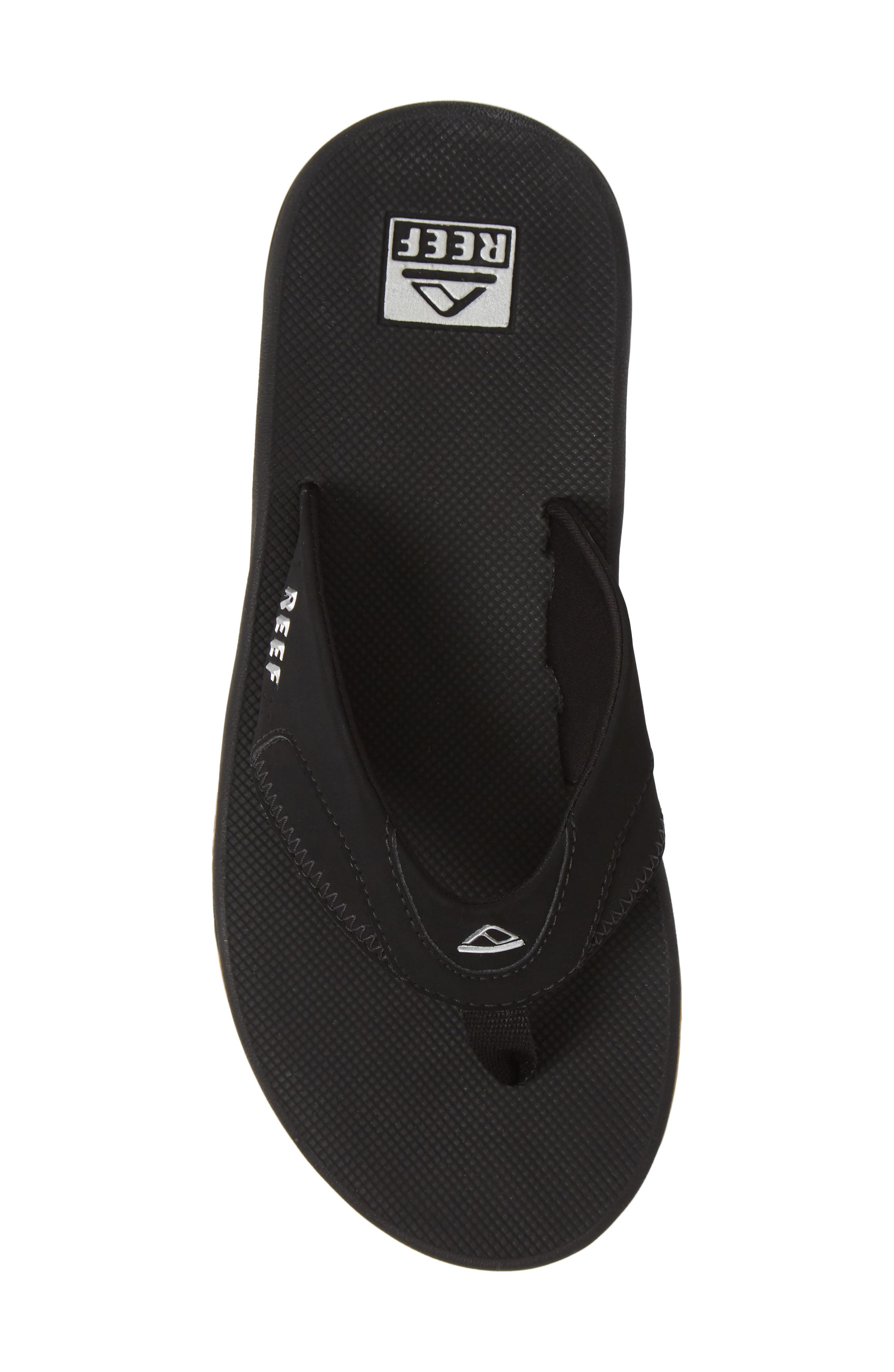 Fanning Low Flip Flop, Alternate, color, BLACK/SILVER