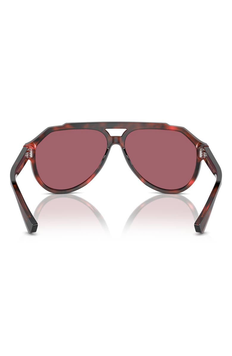 Dolce&Gabbana 60mm Pilot Sunglasses, Alternate, color,