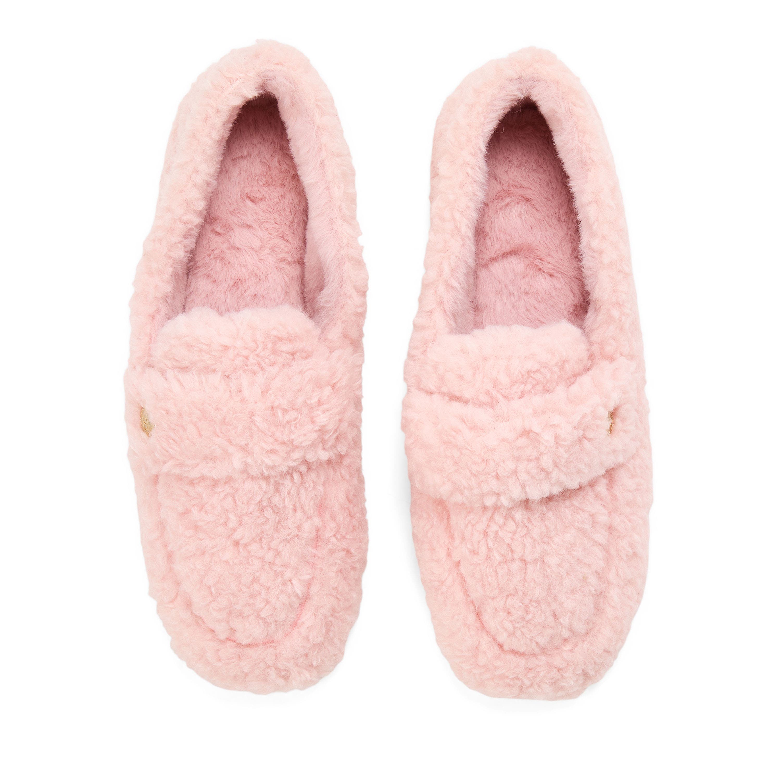 Madeline Luxe Teddy Loafer Slipper, Alternate, color, PALE MAUVE