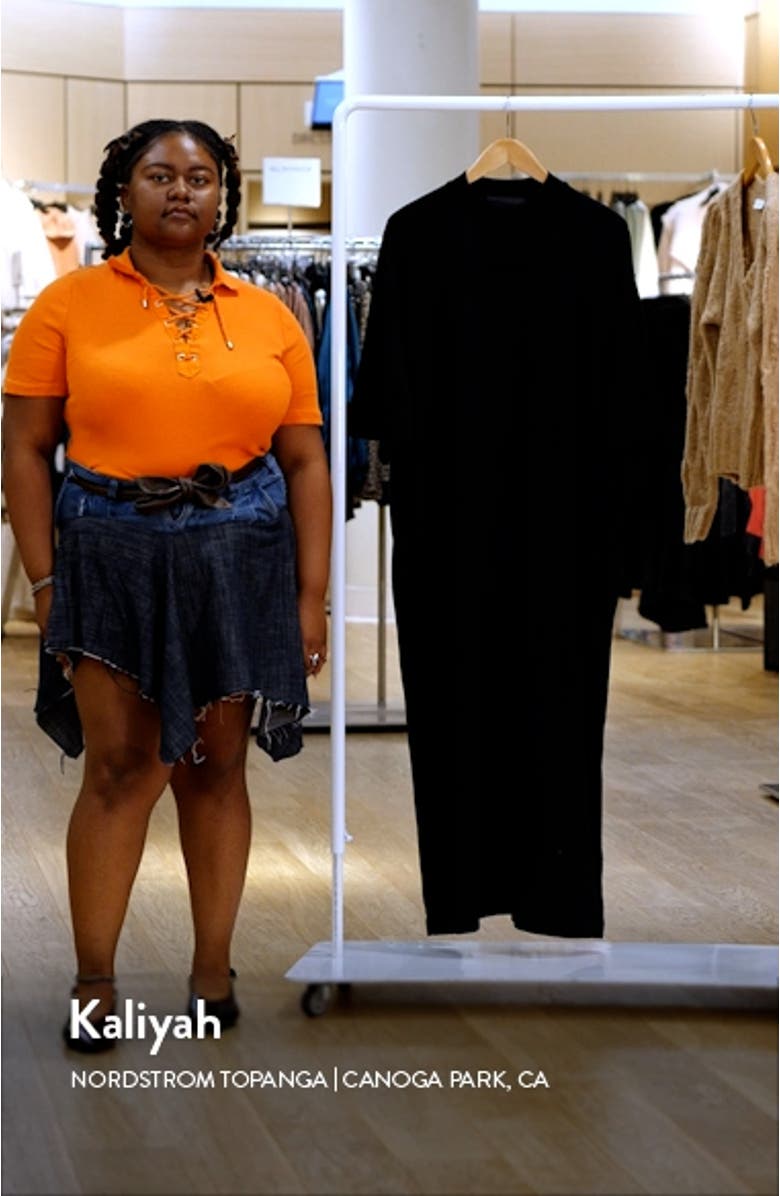 Cotton Blend T-Shirt Dress, sales video thumbnail