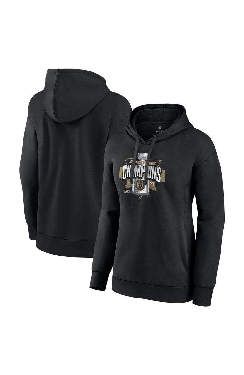 FANATICS Women's Fanatics Branded  Black Vegas Golden Knights 2023 Stanley Cup Champions Neutral Zone Pullover Hoodie, Main, color, 