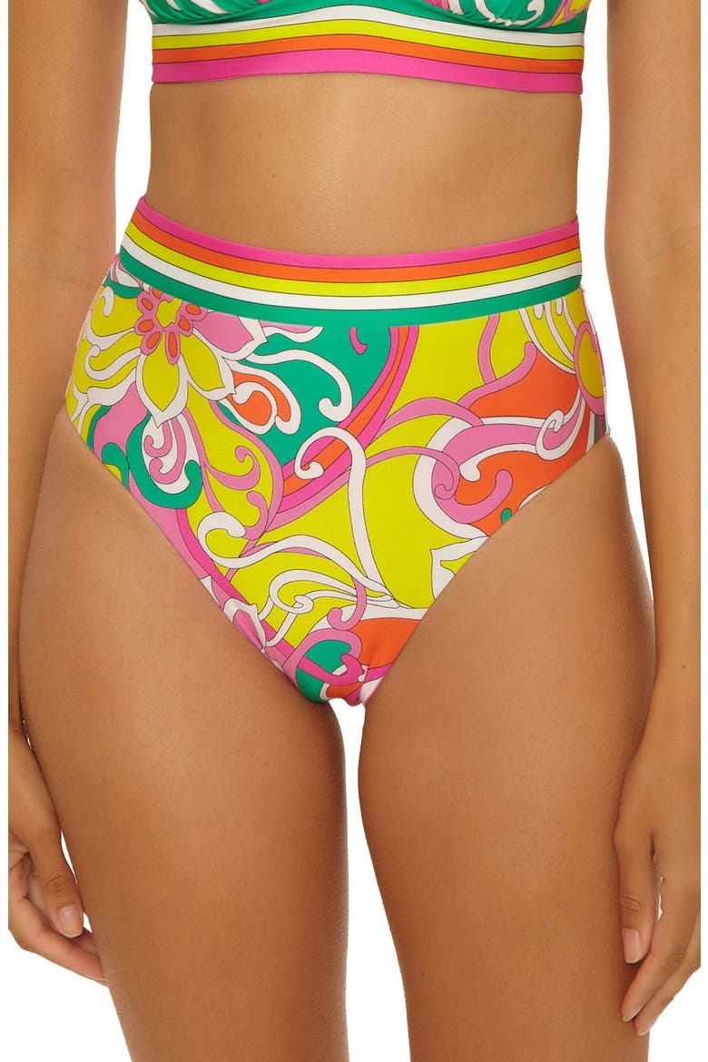 Elara Reversible High Waist Bikini Bottoms, Main, color, MULTI