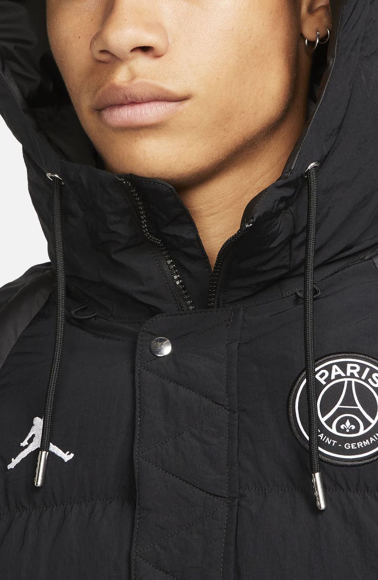 Nike Paris Saint Germain Hooded Puffer Coat, Alternate, color, 