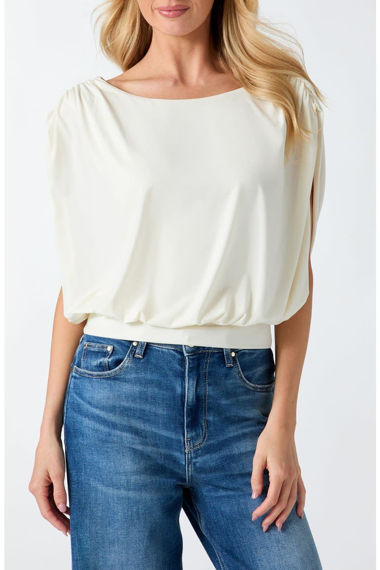 Aundrea Draped Knit Top, Main, color, NATURAL